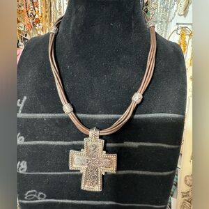 Premier Designs Cross Necklace 16” Long